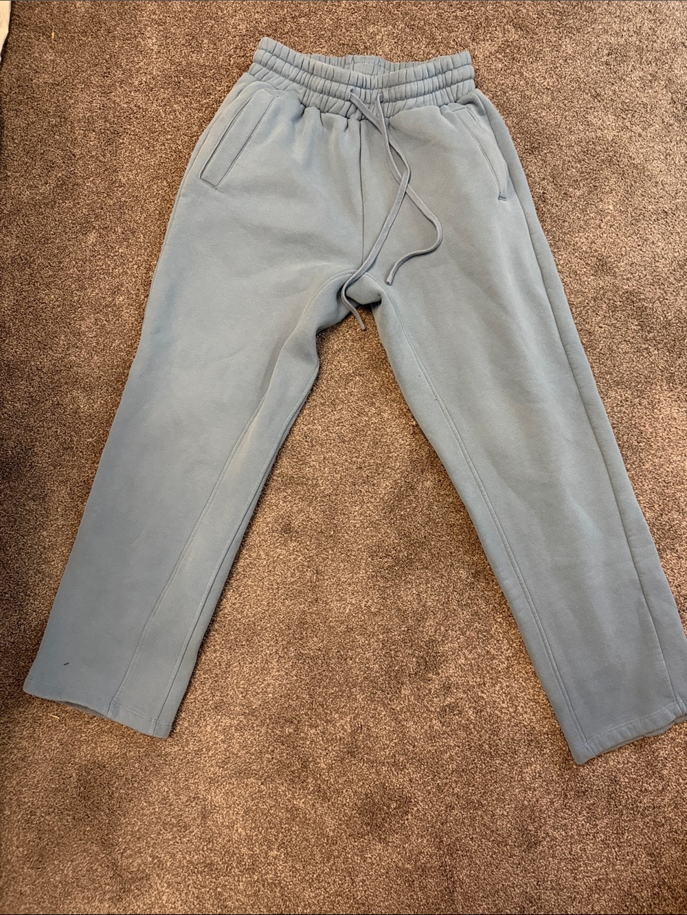 Colesice Men's Relaxed Fit Drawstring Sweatpants - Dusty Blue
